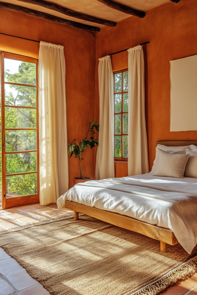 1. Earthy Elegance: Terracotta and Cream