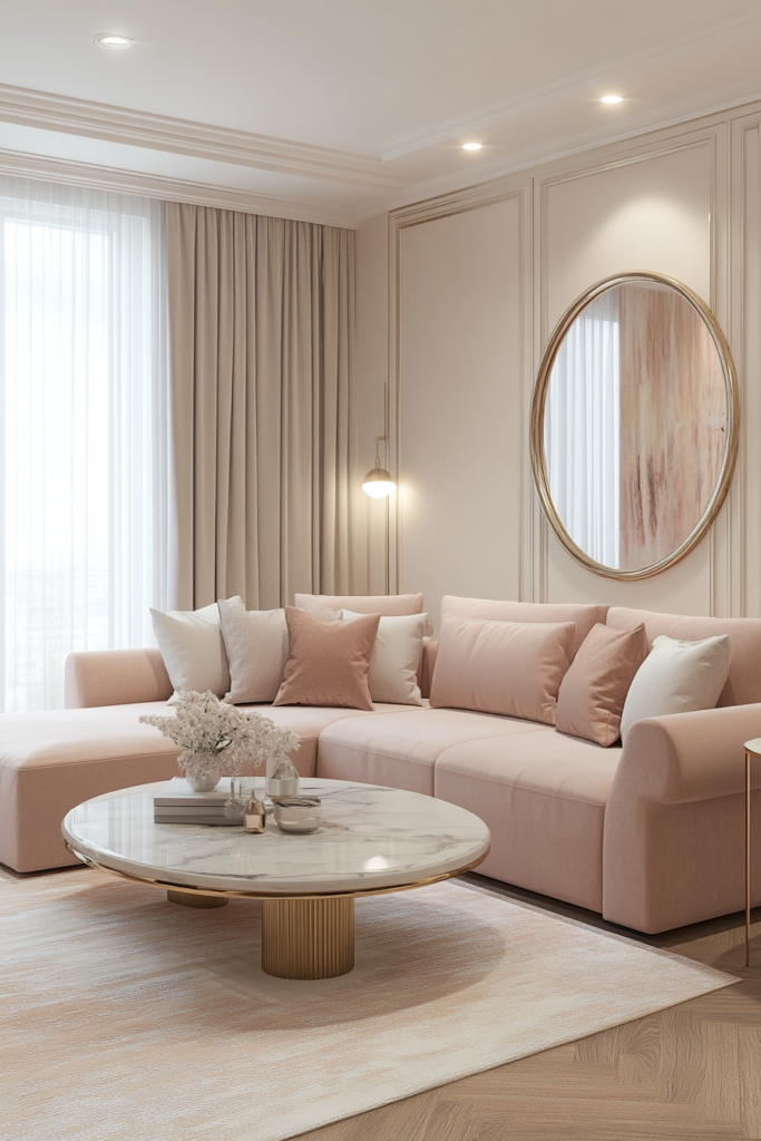 1. Elegant Blush Pink Accents