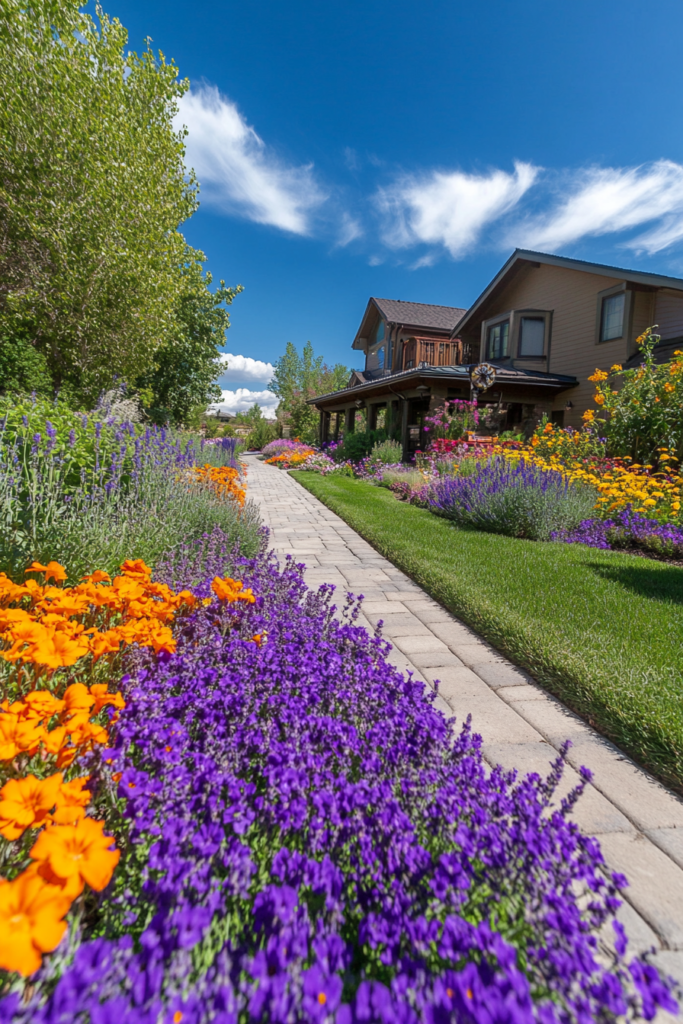 1. Enchanting Flower Borders