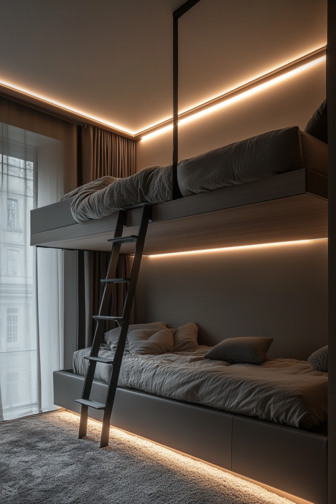 1. Floating Loft Bed