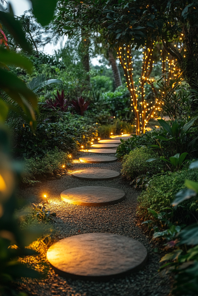 10. Interactive Ground Lights: Step and Glow