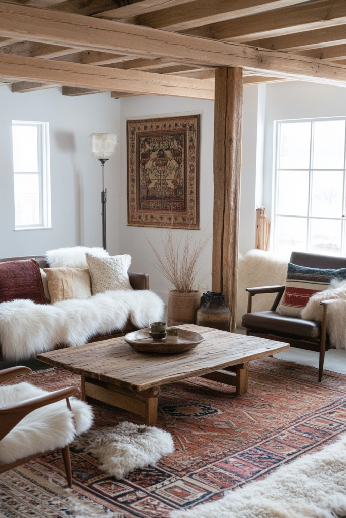 10. Layered Rugs for Depth and Comfort