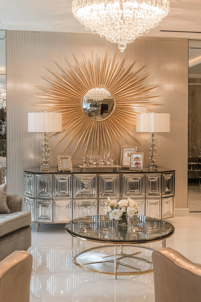 10. Reflective Surfaces for Extra Glamour