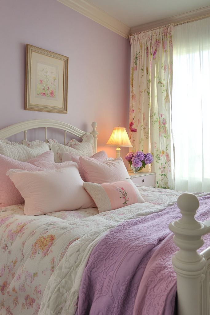 11. Gentle Gradients: Lavender and Soft Peach