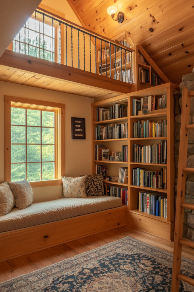 12. A Lofted Reading Nook