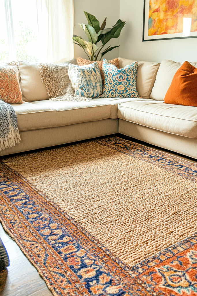 12. Layered Rugs for Texture