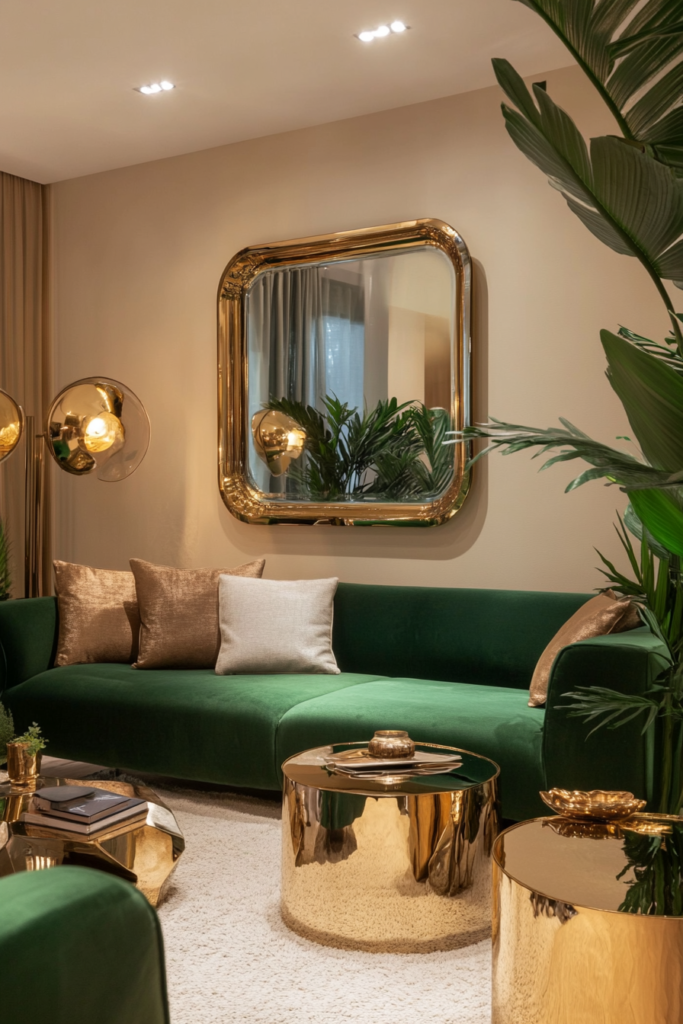 12. Mix in Gold and Brass Accents