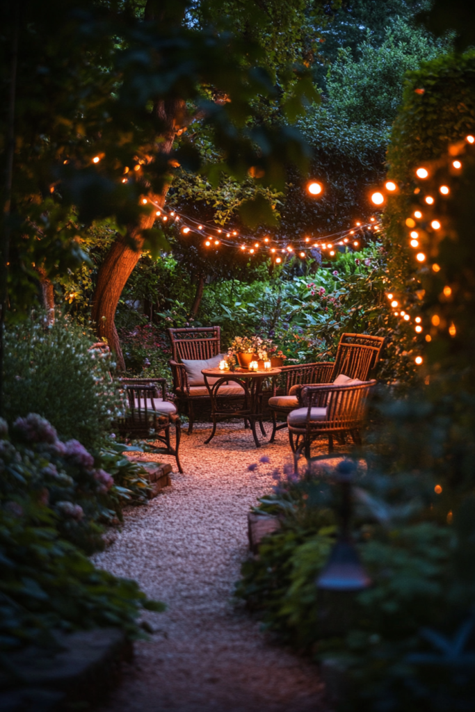 12. Secret Garden Nooks: Hidden Lights