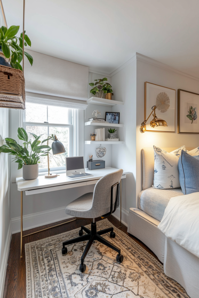 12. Shared Workspace: A Cozy Home Office Corner