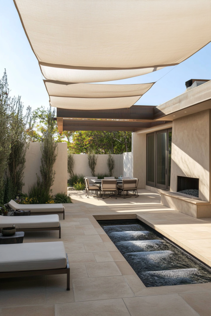 12. Tensioned Fabric Panels: Modern and Sleek