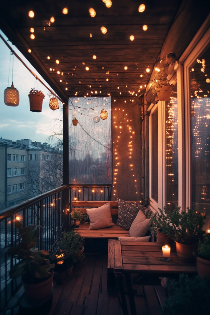 13. Balcony Bliss: Overhead Elegance