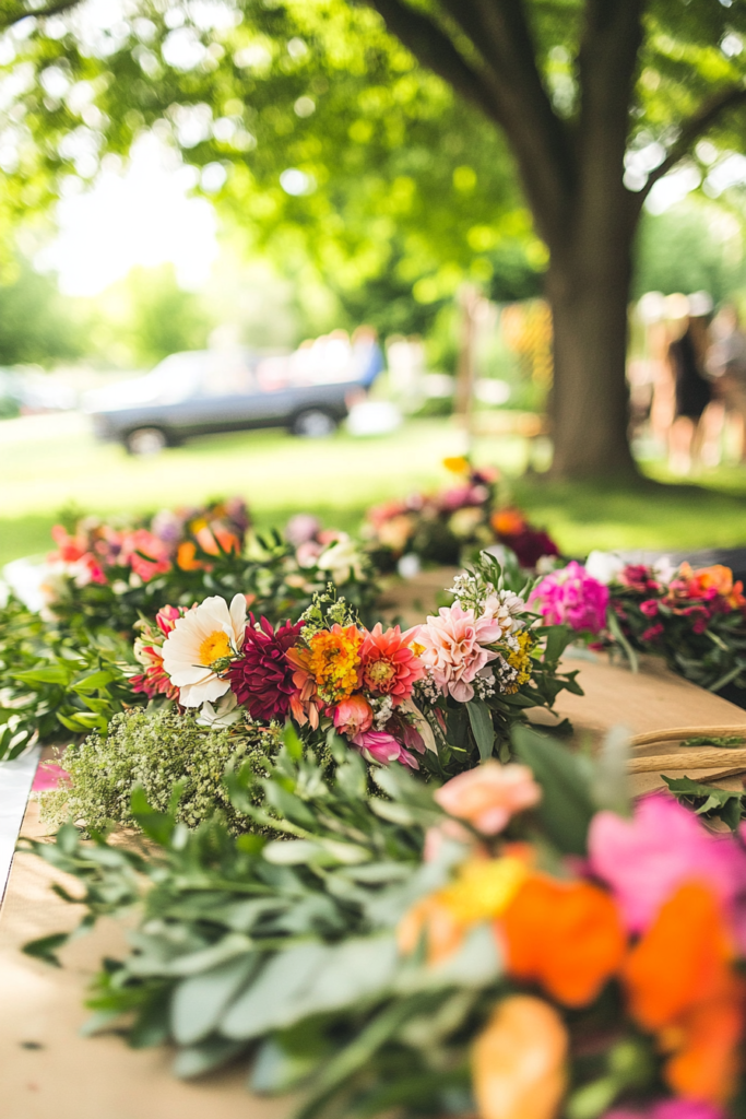 13. DIY Flower Crown Station