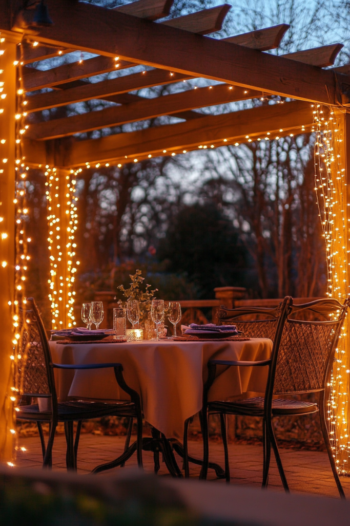 13. Fairy Light Curtains: Enchanting and Romantic