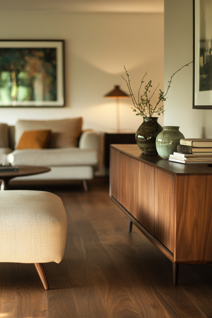 13. Incorporate a Wooden Sideboard