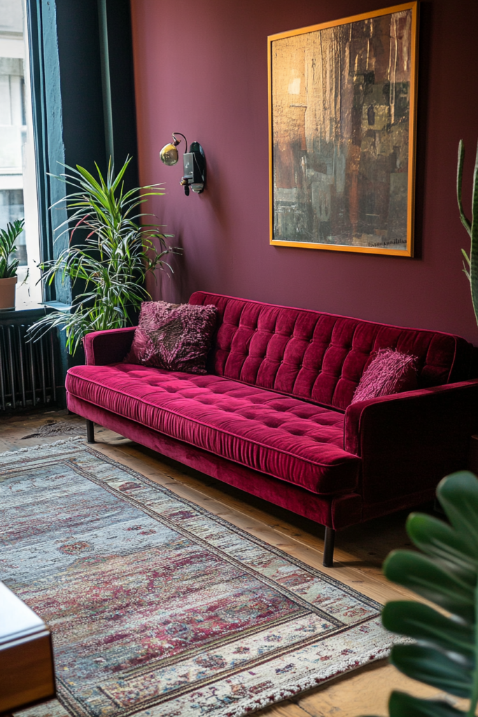 13. Interactive Burgundy Elements