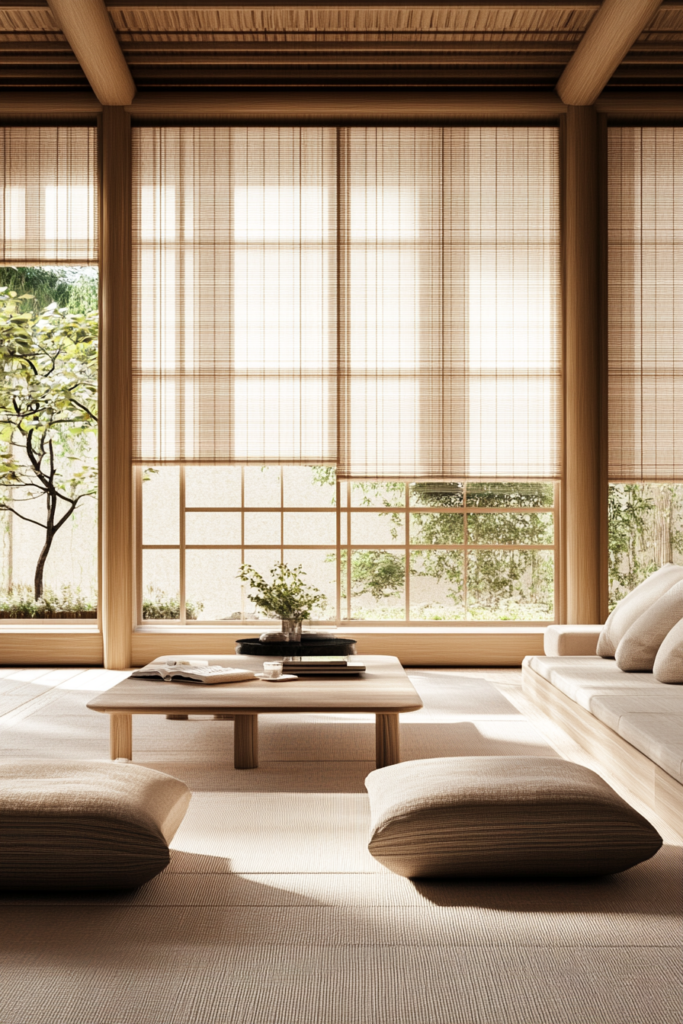 13. Minimalist Window Treatments