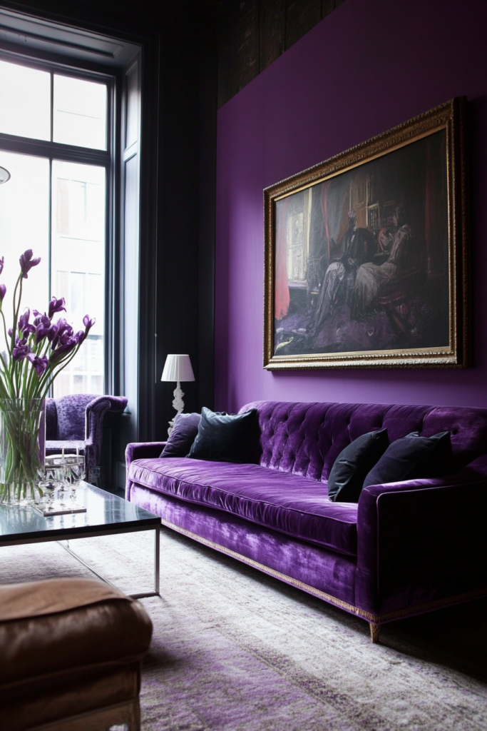 13. Modern Minimalism: Purple Monochrome