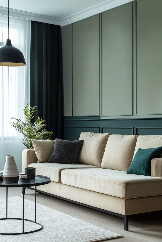 14. A Two-Tone Wall for a Unique Design