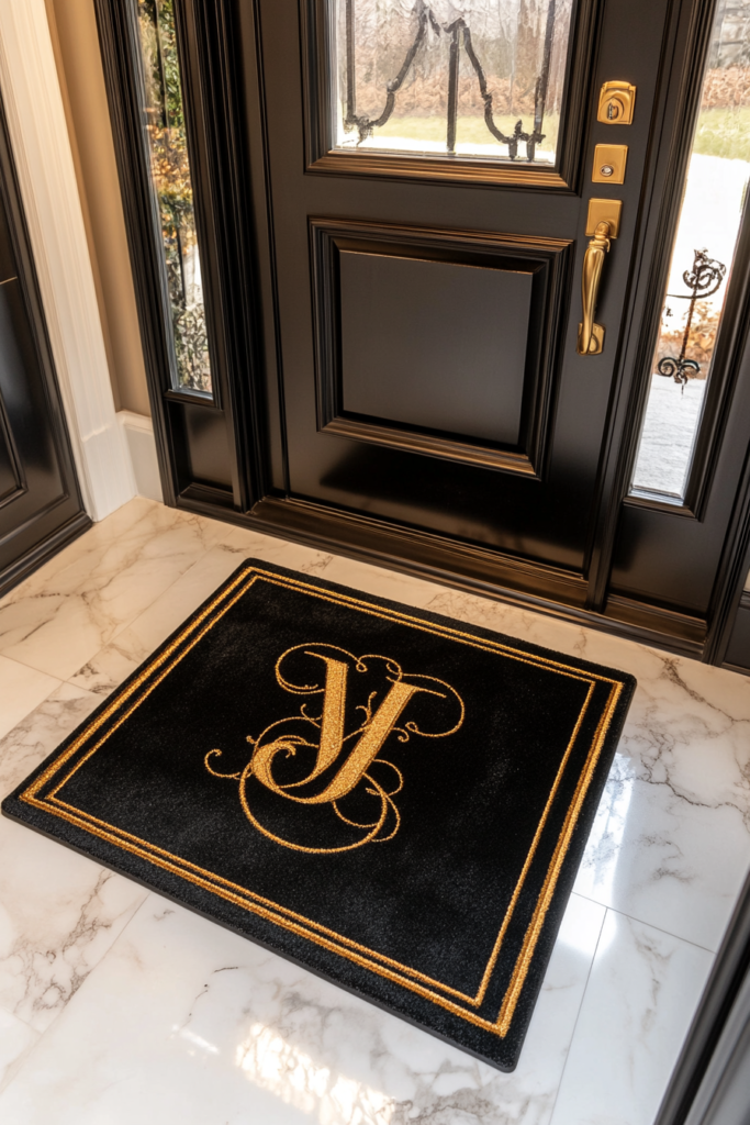 14. Customized Welcome Mats