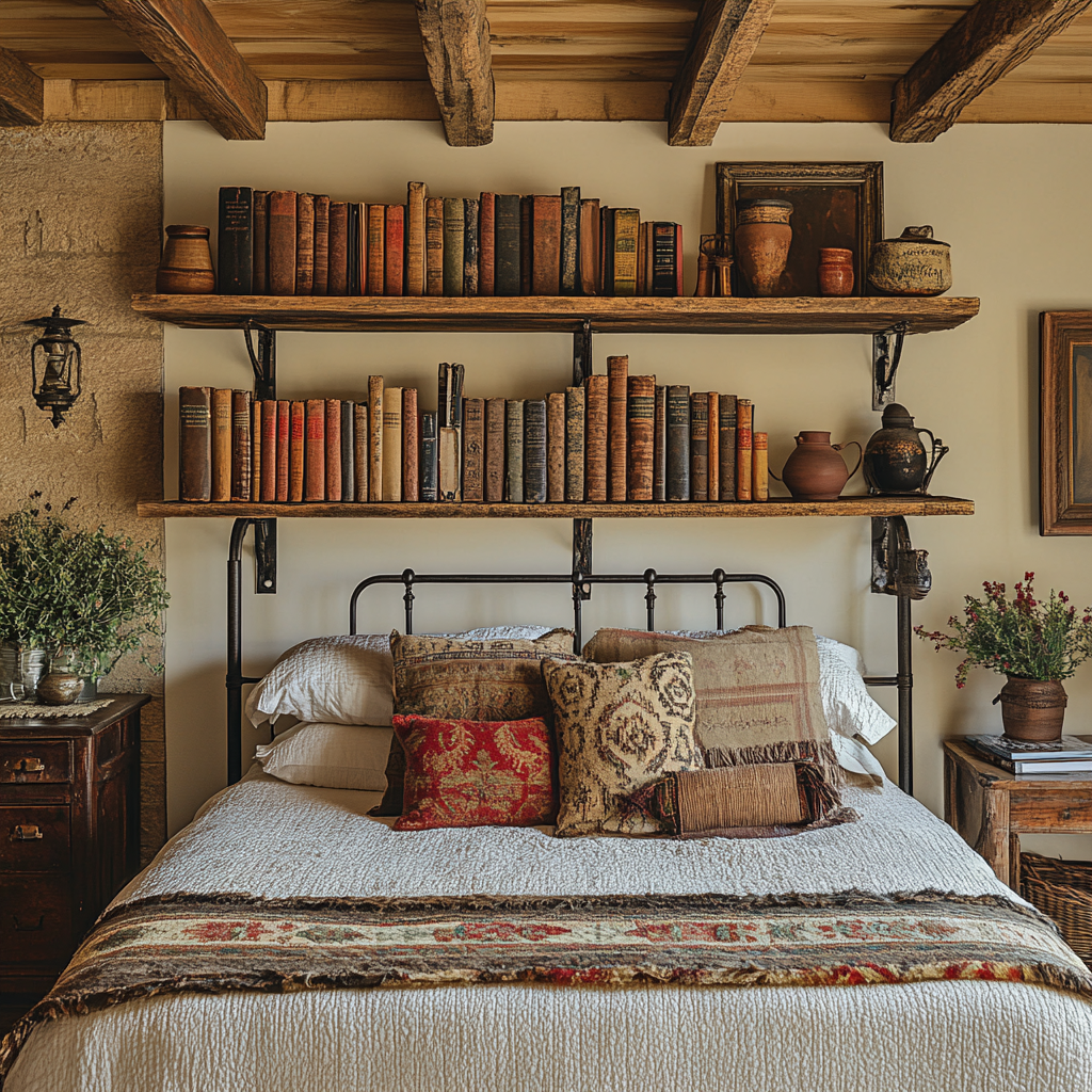 14. Open Shelving for a Ranch-Style Touch