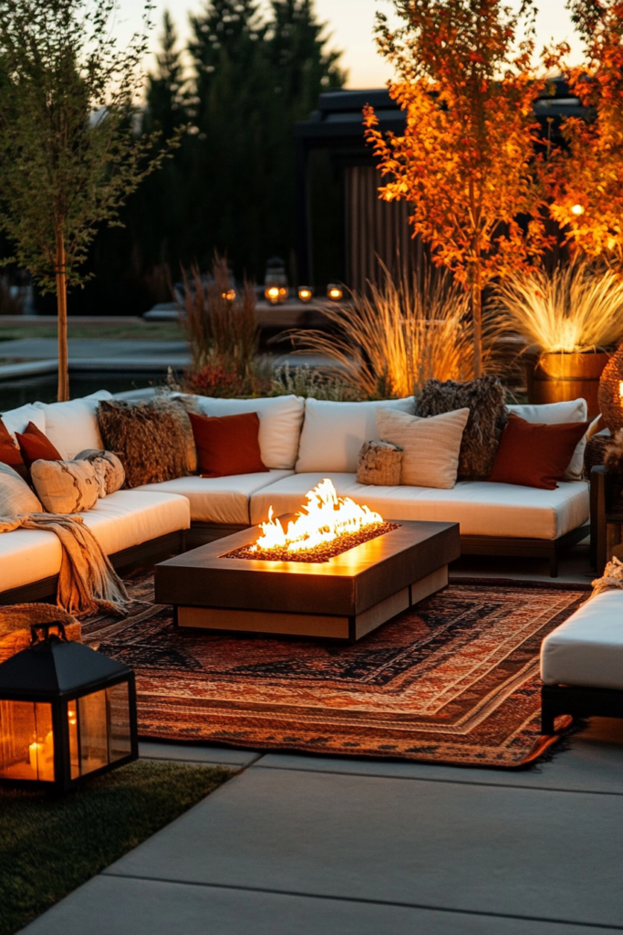 14. Set Up a Chic Outdoor Lounge