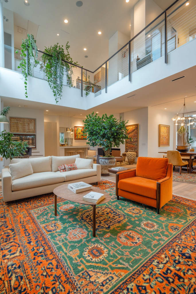 14. Use Rugs to Define the Space