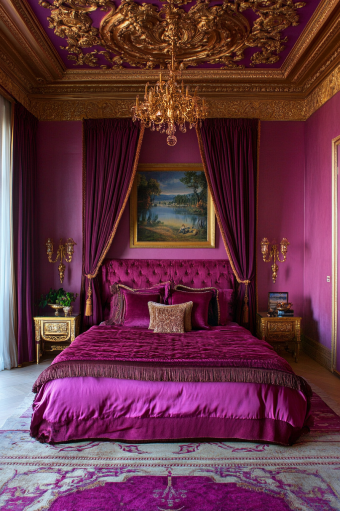 15. Bold and Beautiful: Magenta and Gold