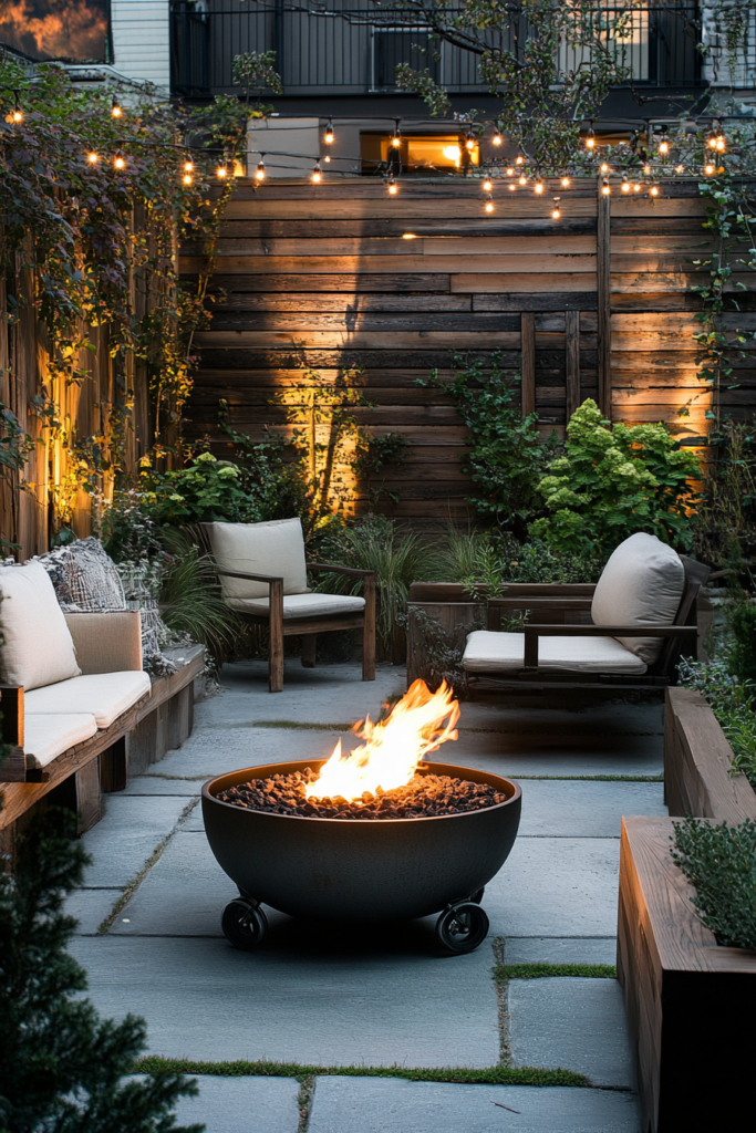 15. Fire Pit on Wheels