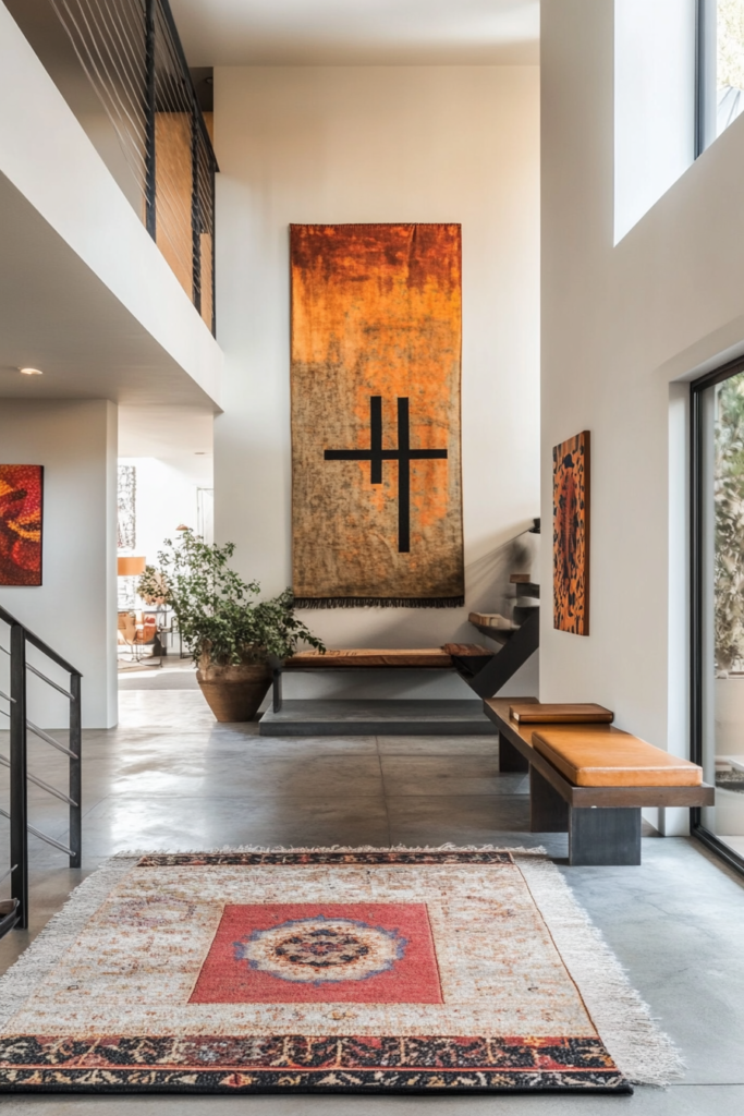 15. Layered Rugs for Extra Depth