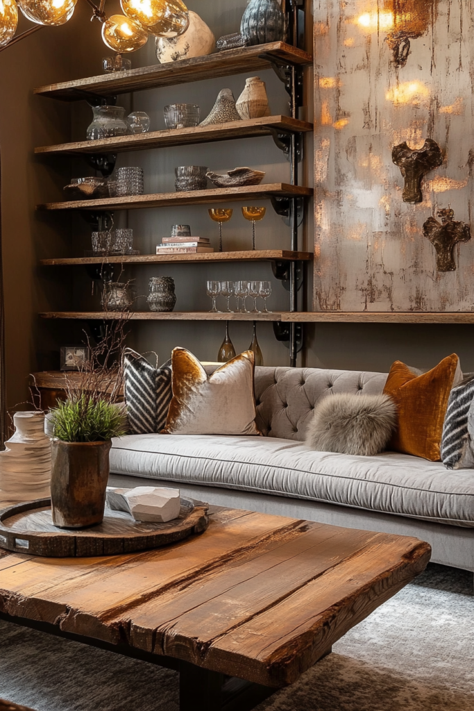 15. Natural Wood Accents