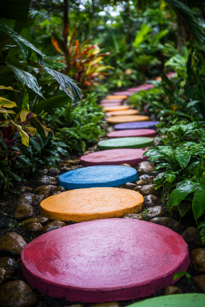 15. Recycled Rubber Stepping Stones