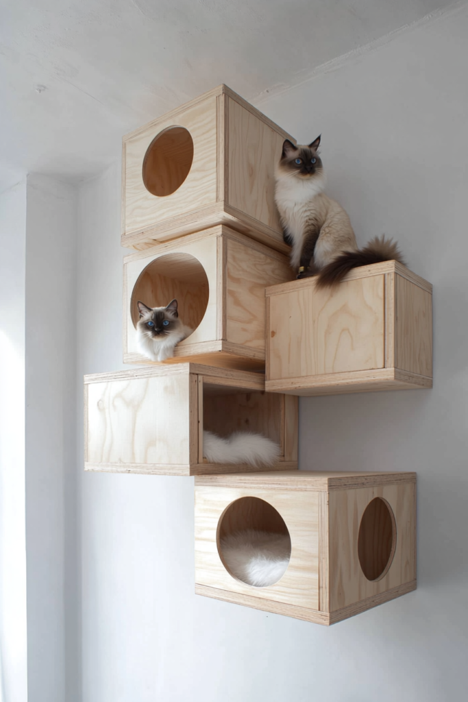 15. Wall-Mounted Cat Condo