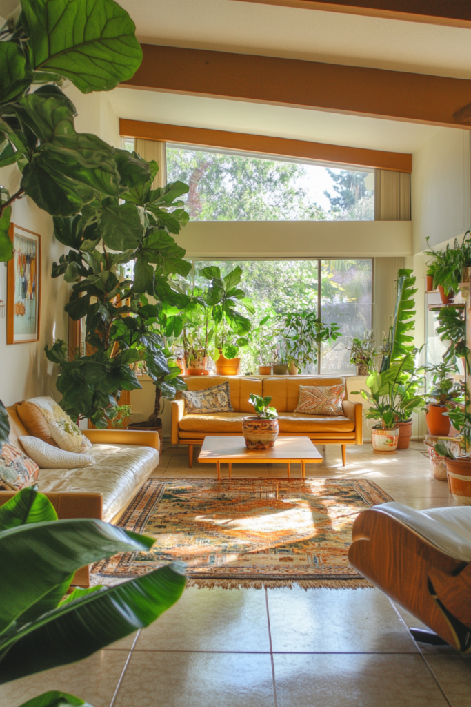 16. Add Midcentury-Style Houseplants