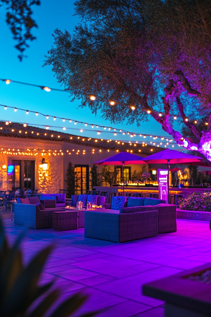 16. Color-Changing String Lights for a Party Mood