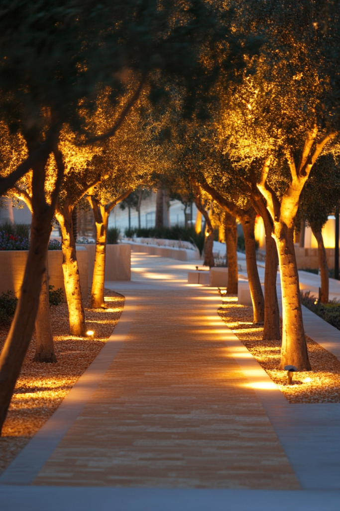 16. In-Ground LED Uplights