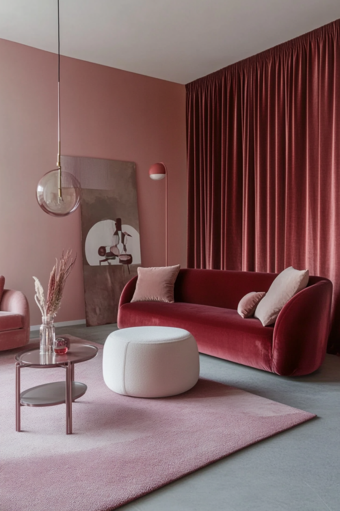 16. Mixing Burgundy with Pastel Colors