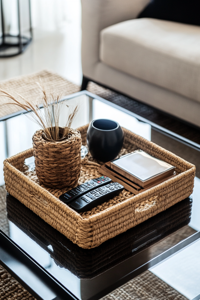 16. Small Baskets for Remote Controls