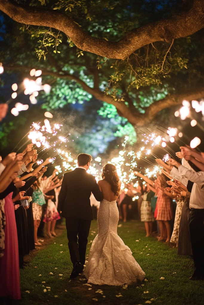 16. Sparkler or Lantern Send-Off