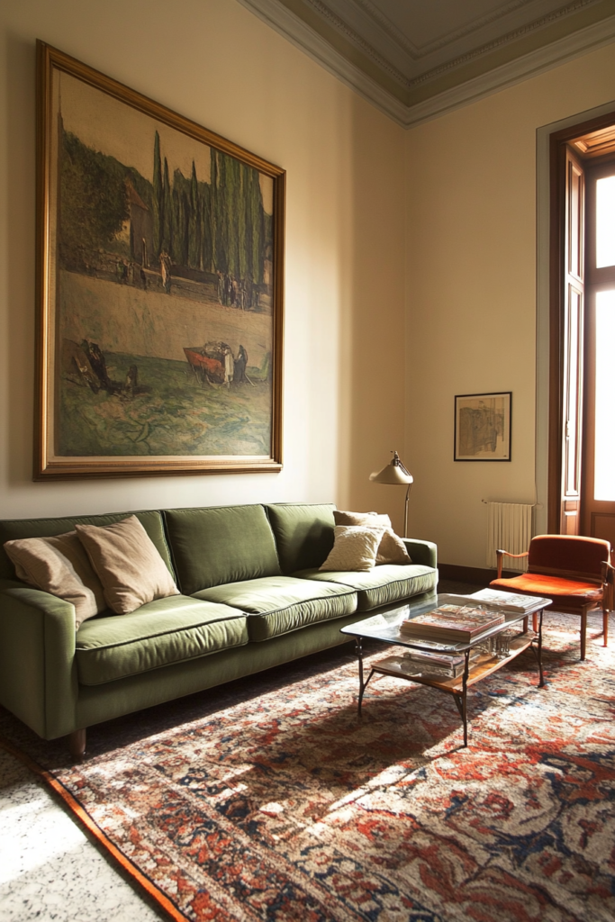 16. Transitional Blend: Green in a Classic and Contemporary Mix