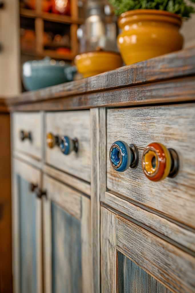 17. Colorful Cabinet Knobs