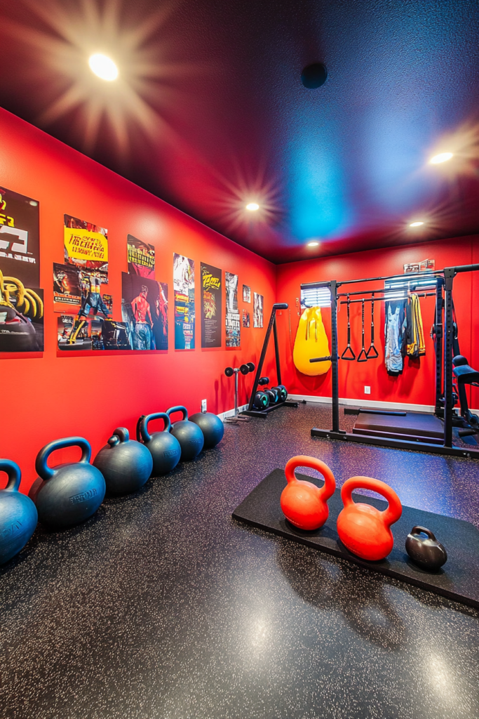 17. Colorful and Energetic Gym