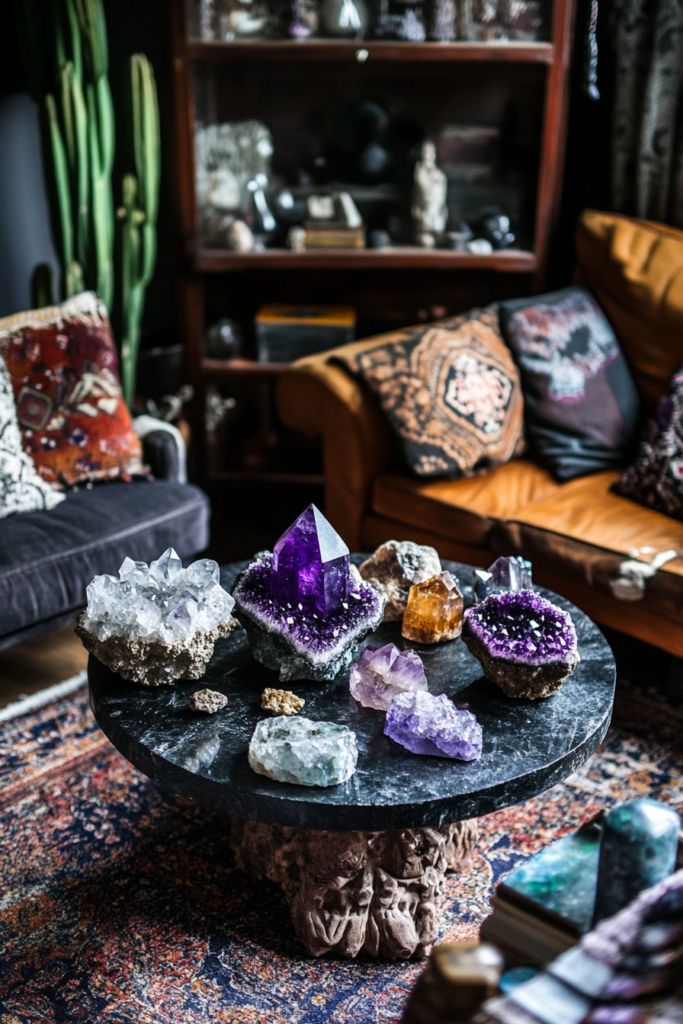 17. Incorporate Crystal & Gemstone Decor