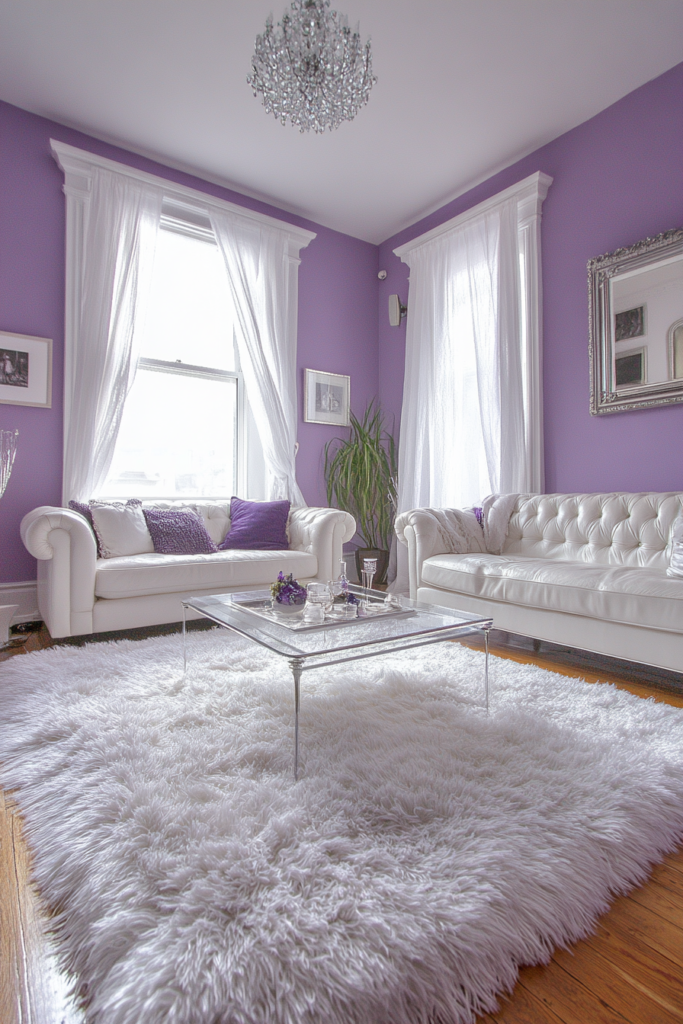 17. Lavender and White: Soft and Serene