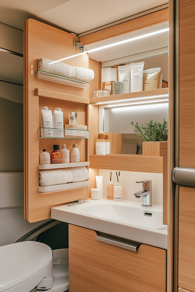 17. Mirror with Hidden Storage