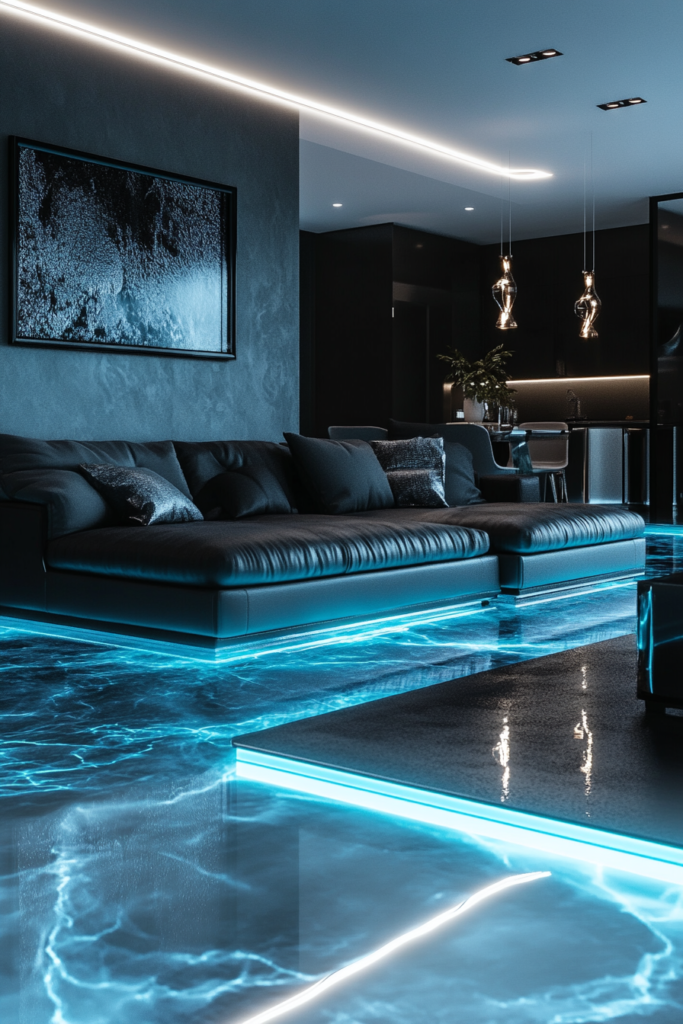 17. Sleek and Modern with High-Gloss Finishes