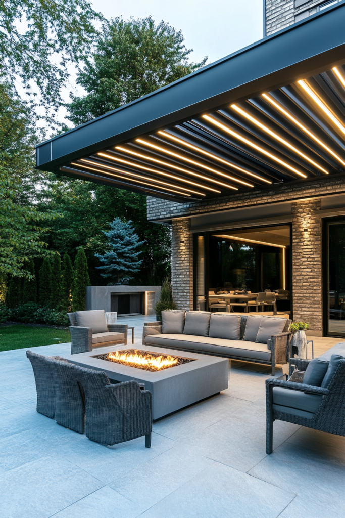 18. Adjustable Louvered Roofs: High-Tech Shade