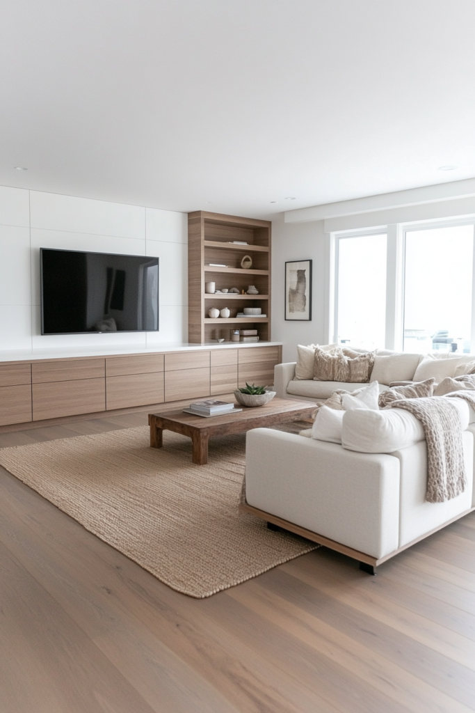 18. Clean Lines with Storage