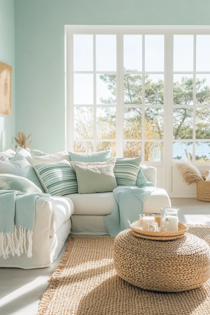 18. Coastal-Inspired Textiles for a Relaxed Atmosphere