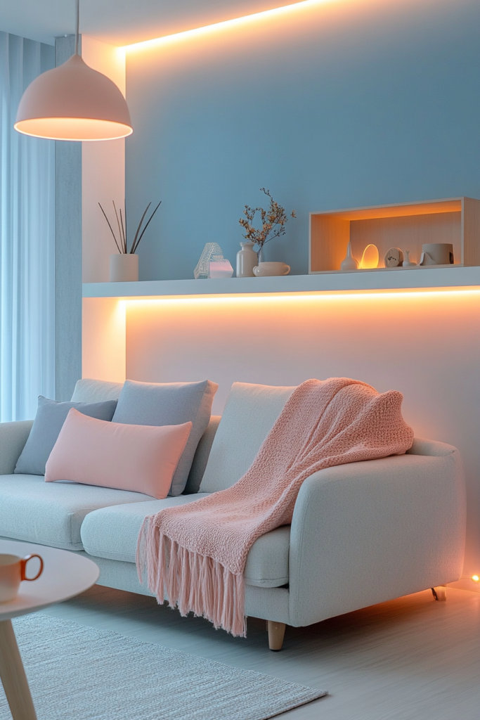 18. Cozy Pastel Lighting