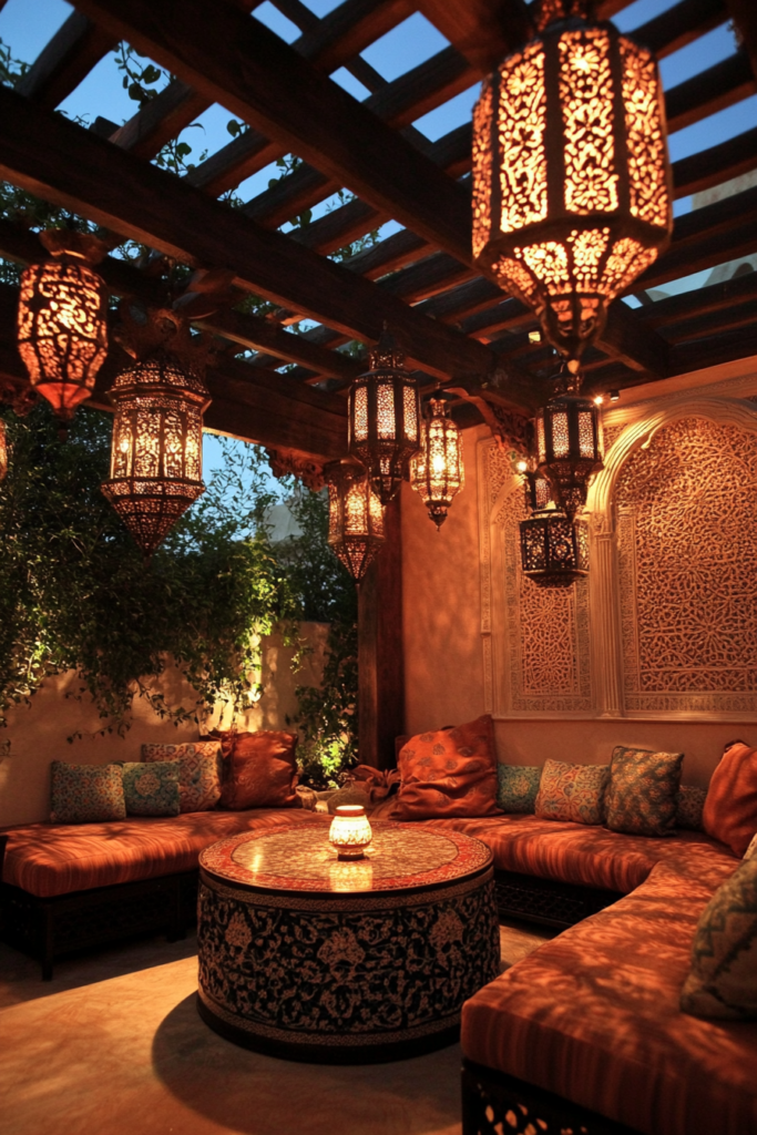 18. Moroccan-Inspired Lanterns for an Exotic Touch